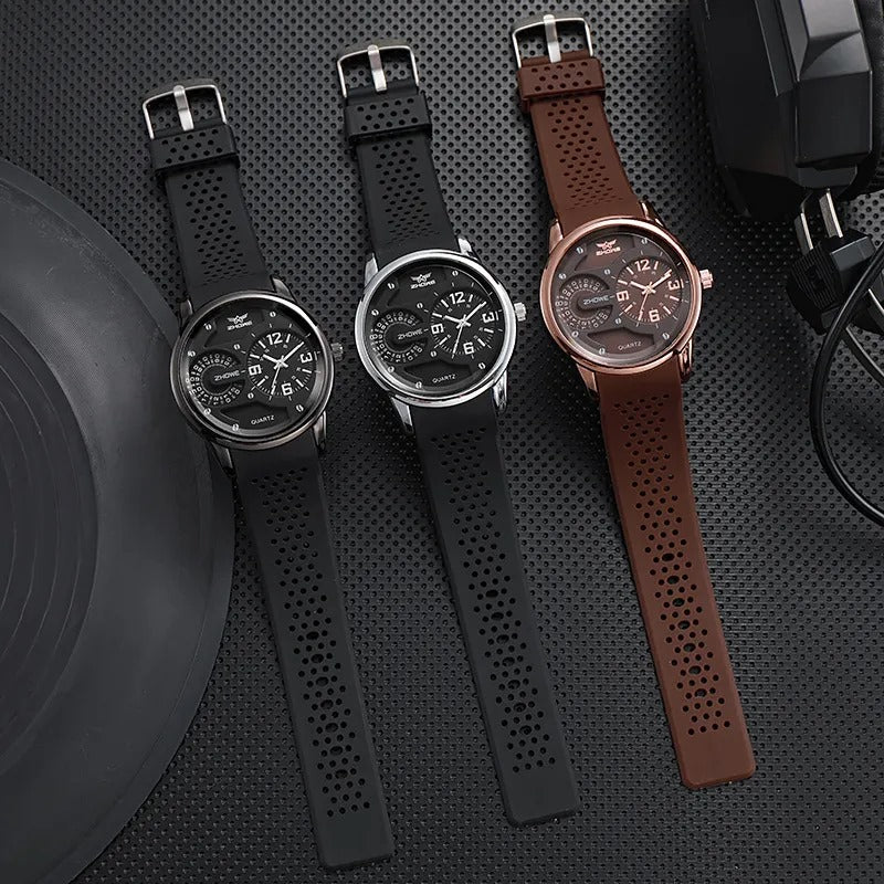 Stylish Rubber Strap Watch